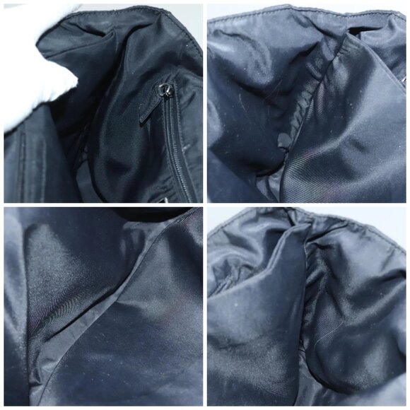 PRADA Hand Bag Nylon Black Clear Auth - Picture 15 of 16